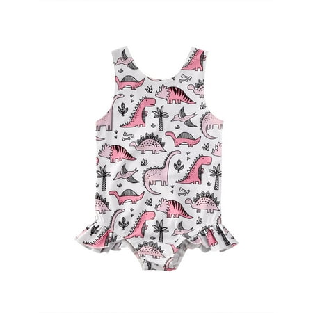 

Ma&Baby Toddler Kids Baby Girl Dinosaurs Swimsuit Swimwear One Piece Bikini Bathing Suit 1-5 Years