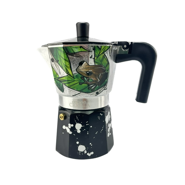 Cocina Criolla New 6-Cups Espresso Coffee Maker Greca Sin Limites