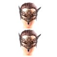 thumbnail image 4 of sweethay Fundas de gargantilla de vampiro, pieza facial de diseño ahuecado de moda Retro para Cosplay para Festival, costumbres exóticas para Type2 NO2, 4 of 6