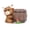 D, variant on mdesiwst Highland Cow Planter Cute Cartoon Cattle Resin Plant Pot Rustic Animal Flower Pot with Drainage Hole for Outdoor Indoor Backyard Balcony Home Desk Decor