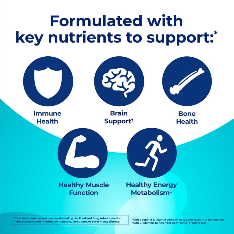 One A Day, Multivitamin + Brain Support Gummy, 100 ct - Walmart.com