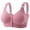 (Style 10)Pink, variant on EaskTriop Front Closure Bras for Older Women No Underwire Wireless Lace Bra Full Coverage Supportive Comfort Everyday Bra for Seniors