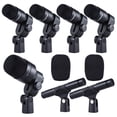 thumbnail image 1 of DMS-D7 Professional Musical Instruments Drum Set Wired Microphone Mic Kit with Standard Mounting Accessories Aluminum Carrying Case 1 Big Drum Microphone 4 Small Drum Microphones 2 Condense, 1 of 7