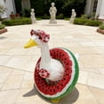 thumbnail image 3 of Decoración de jardín con ganso blanco y disfraz festivo | Escultura navideña para jardín, césped o porche | Adorno de tela resistente para exhibición en Pascua, Navidad y Acción de Gracias, 3 of 6