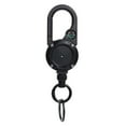 thumbnail image 2 of Callipe Retractable Keychain with Compass Steel Wire Carabiner Badge Reel Holder Clip Key Ring Heavy Duty Outdoor Camping Climbing Anti-lost Buckle, 2 of 7