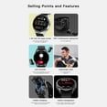 thumbnail image 2 of Reloj inteligente 2 en 1 Smartwatch de moda Monitor de salud de frecuencia cardíaca con pantalla de 132 pulgadas, 2 of 9