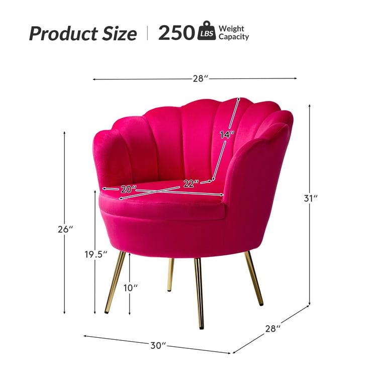 Presley seashell barrel chair deals
