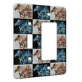 thumbnail image 1 of KuzmarK™ 2 Gang Single Toggle / Single Duplex Rocker Wall Plate - Four Appaloosa Horses Equine Pattern Art by Denise Every, 1 of 1
