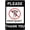 Warning Sign 5, variant on Please Drive Slow - Dogs at Play Drive Slow Signs Please Down Sign Watch Dogs Play - 8"x12" Indoor Outdoor Road Dog Yard Water Tin Sign, Pet Safety Decor