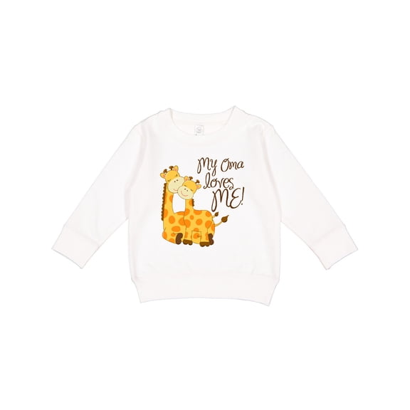 Inktastic My Oma Loves Me Toddler Sweatshirt