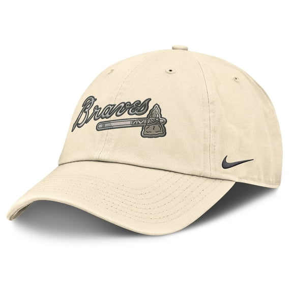 Men's Nike Natural Atlanta Braves Camo Pack Club Adjustable Hat