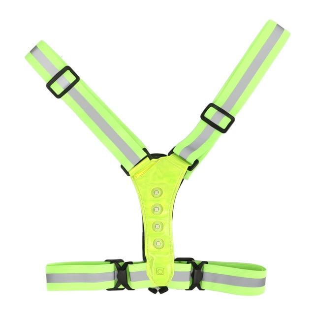 LED Reflective Running Vest, Flexible LED Vest Easy To Wear High Visibility Waterproof Comfortable USB Rechargeable For Women For Outdoor Sports