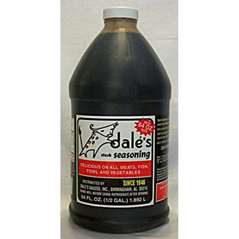  Original Steak, Poultry and Vegetable Seasoning By Dale's,  Gluten Free, Delicious on All Meats, Fish, and Vegetables, 64 oz Bottle  (Family Size)
