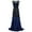 DT-Navy, variant on DailyTrove Women's Sleeveless Sequin Maxi Dress, Bodycon Silhouette, Gala & Red Carpet Event Outfit, Strapless Sparkle Design, Luxe Formal Attire