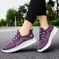 thumbnail image 6 of YOUYEDIAN Orthopedic Shoes for Women Arch Support Slip on Non Slip Work Shoes Breathable Knitted Mesh Stretch Work Shoes Comfortable 2026 New Orthopedic Shoes (Dark Purple), 6 of 7
