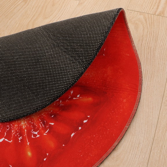 USHOBE Round Non- Floor Mat for Living Room and Bedroom with Soft, Water-Absorbing Rug