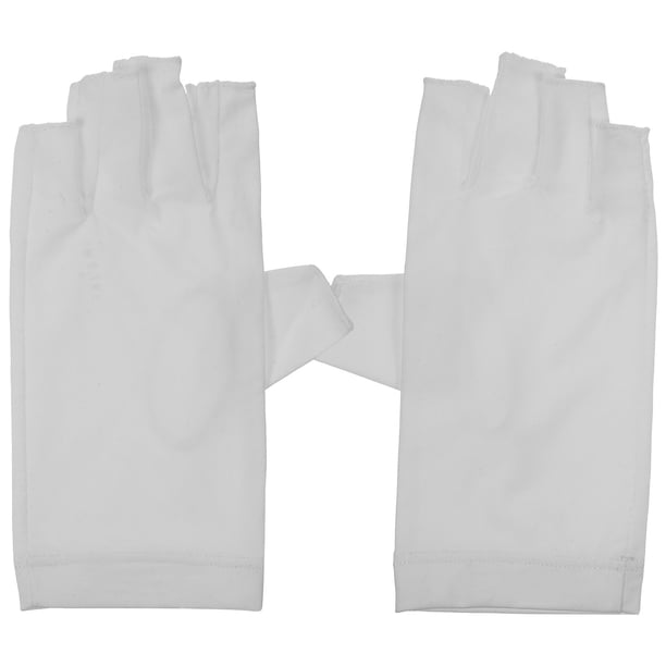 1 par de guantes de gel UV para manicura, guantes sin dedos anti-UV, protección UV, guantes para uñas.