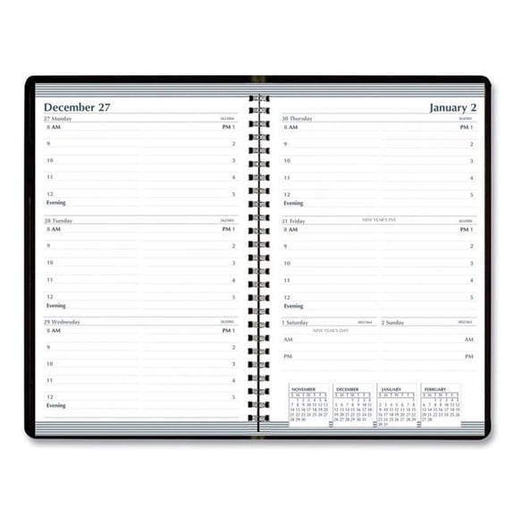 SKILCRAFT Wirebound Weekly Appointment Planner Book