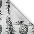 thumbnail image 4 of Ambesonne Pineapple Valance Pack of 2, Vintage Fruit, 54"X18", Black Grey White, 4 of 5