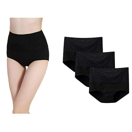 

TANGNADE Women tru tops 3PC Women High Waist Tummy Control Panties Underwear Shapewear Brief Panties