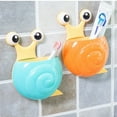 thumbnail image 5 of Snail-shaped toothbrush toothpaste holder wall suction cup family random color, 5 of 5