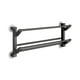 thumbnail image 3 of Zapatero plegable de pared para baño, de acero inoxidable negro ABS, 50 x 25 x 10 cm, organizador de zapatillas ajustable que ahorra espacio, colgador de toallas, estante para herramientas de, 3 of 9