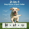 thumbnail image 6 of 2 in 1 Dog Shock Collar & Dog Bark Collar, 4200 FT Dog Training Collar with Remote,3 Training Modes & Light for Night Walks,IP67 Waterproof Smart Anti Barking E-Collar with Adjustable Sensitivity, 6 of 8