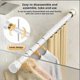 thumbnail image 3 of shower curtain rod, adjustable tension, stainless steel, no drilling, black 110190cm, 3 of 5