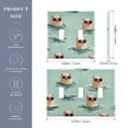 thumbnail image 3 of Haosy Light Switch Cover Plate 2 Gang Electrical Outlet Covers Otter with Sunglasses Swimming Decorate Wall Plate 4.56”x4.48”, 3 of 8