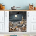 thumbnail image 3 of Coolnut Christmas Snowflake Town Dishwasher Magnet Cover, Anti-Scratch Magnetic Stickers for Fridge Dishwasher Panel, Home Kitchen Personalizeds Home Decor, 3 of 3