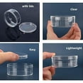 thumbnail image 3 of Acrylic Box Round Clear Boxes with Lid 4 Pieces Small Circular Candy Box Storage Organizer Containers Wedding Birthday Party D rative Boxes, 3 of 4
