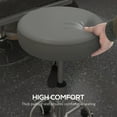 thumbnail image 4 of Vinsetto Tabouret de Salon en Cuir PU Gris à Hauteur Réglable avec Rotation à 360° et 5 Roues - Idéal pour Barbiers, Tatoueurs, Esthéticiens, Architectes - Plage de Hauteur de 19 à 25,25 Pouces, Diamètre de 16,5 Pouces, 4 of 7