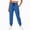 Blue, variant on Stichou Cargo Joggers for Women High Waisted Scrub Joggers Draswstring Elastic Waist Stretchy Scrub Pants with Zip Pockets Black M