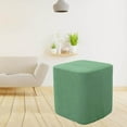 thumbnail image 3 of Housse de Repose-Pieds Carrée Ottomane Décorative Housse de Tabouret Extensible Surdimensionnée Verte, 3 of 8