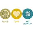 thumbnail image 2 of CafePress - Peace Love Art Therapy - Rectangle Magnet, 2"x3" Refrigerator Magnet, 2 of 3