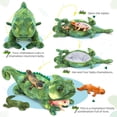 thumbnail image 3 of MaoGoLan 27" Giant lizard Stuffed Animals with 4 Babies Inside Large chameleon Plush Toy, 3 of 7