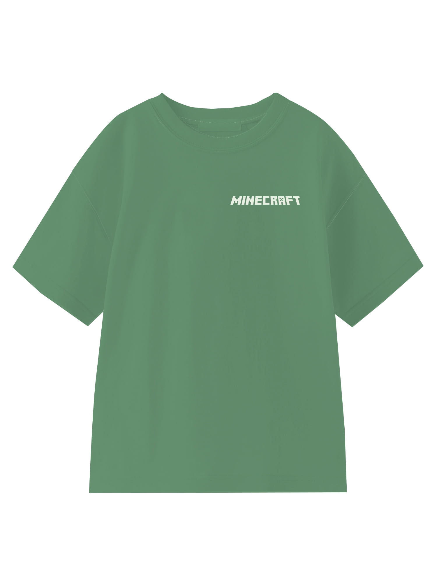 Minecraft Boys' Embroidered Tee with Short Sleeves, Sizes 4-18