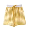 thumbnail image 2 of BRGZLK Women Boxer Shorts Pure Comfy Drawstring Pajama Bottom Plaid Casual Home Shorts Pants with Pocket, 2 of 3