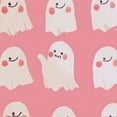 thumbnail image 6 of HAOXIT Cute Pink Ghost Pumpkin Table Cloth Halloween  Waterproof Round Tablecloth Washable Table Cover for Kitchen Outdoor Party Wedding 31-35, 6 of 8