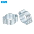 thumbnail image 3 of Unique Bargains 30 Pack 9-11mm Double Ear Hose Clamp, Galvanized Steel Crimp Rings, 3 of 6