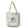 thumbnail image 1 of Oregon - Starfish - Blue - Coastal Icon - Lantern Press Artwork (100% Cotton Tote Bag - Reusable), 1 of 1