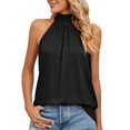 thumbnail image 6 of YUEVORA Halter Tops for Women, Tie Back Sleeveless Tank Tops for Women, Summer Casual Loose Fit Flowy Shirts for Daily Wear Vacation Commute, 6 of 8