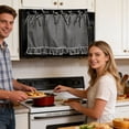 thumbnail image 4 of 23.62" x 17.72" Oven Drawer Cover, Rustic Plaid Oven Skirt, Farmhouse Kitchen Decorative Oven Handle Curtain (Colour as Pictured), 4 of 7