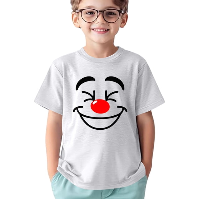 T-shirts et Chemises pour Enfants - T-Shirt à Col Rond à Manches Courtes Confortable avec Imprimé pour Filles, Tenue de Sport Décontractée pour Actives