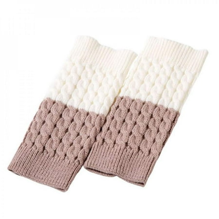 

Winter Women Ribbed Leg Warmers Patchwork Knitted Long Boot Socks For Party Dance Sports Yoga Accessories