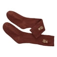 thumbnail image 4 of Medias lindas para niñas Medias largas hasta la rodilla con patrón de oso para niños para otoño e invierno en color caramelo L 18‑21 cm para niños de 5 a 8 años, 4 of 5
