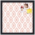 thumbnail image 2 of PinPix 16x16 Custom Cork Bulletin Board Ikat Grapefruit Poster Board Has a Fabric Style Canvas Finish, Framed in Ikat Grapefruit, by ArtToFrames (PinPix-1632), 2 of 5
