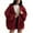 Wine, variant on hotojiny Womens Oversized Cardigan Sweaters Fall Long Lantern Sleeve Open Front Knit Coat Lightweight Sweater Streetwear