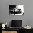 thumbnail image 3 of No Limits Roadster Racing Car Print Man Cave Canvas Wall Art by Notoriart, Gallery Wrapped, 24"x16", 3 of 7