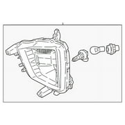 Genuine OE Mitsubishi Fog Lamp Assembly - 8315A031 Fits select: 2018-2020 MITSUBISHI ECLIPSE CROSS